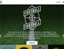 Tablet Screenshot of footballasfootball.com